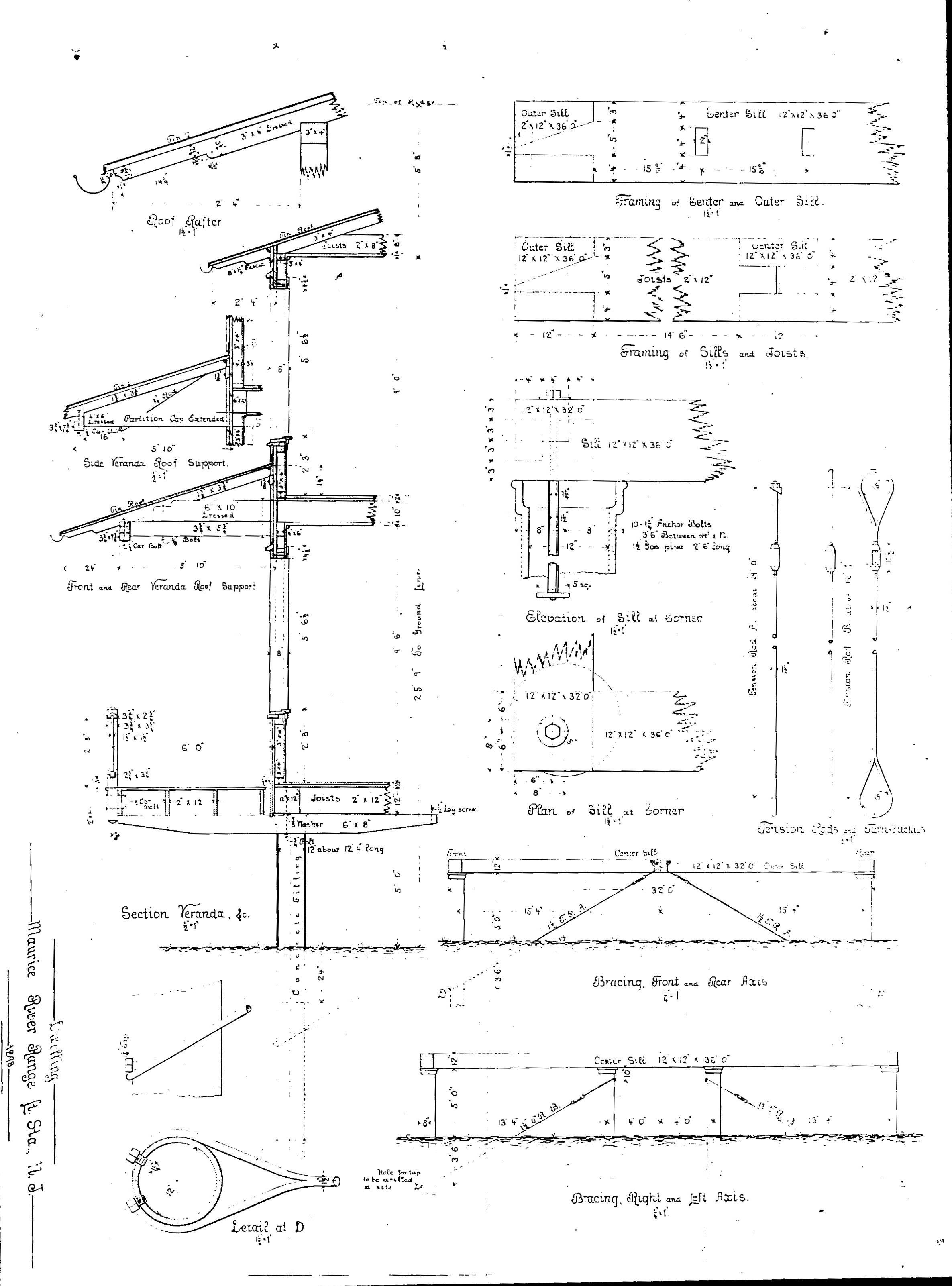 Maurice River Range Sheet 5 Dwelling Veranda USLHS Digital Archive