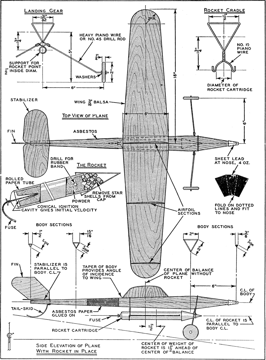 Plans Cole's Rocket Plane