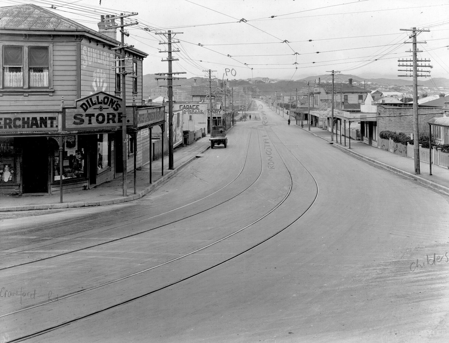 Crawford Road, Rongotai Road and Childers Terrace intersection