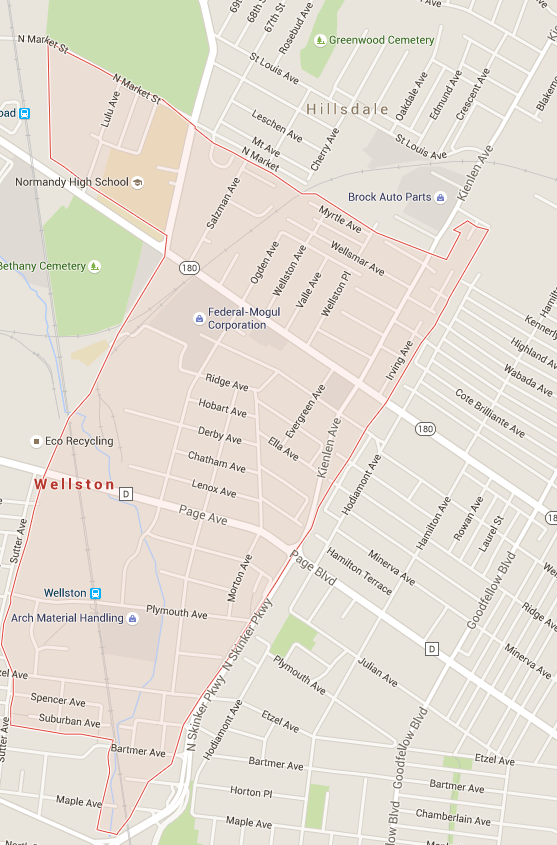 Population Characteristics Comparison, Wellston & St. Louis Region