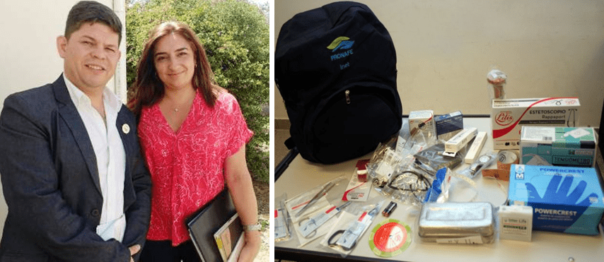 Entregarán 50 mochilas técnicas a estudiantes de Enfermería