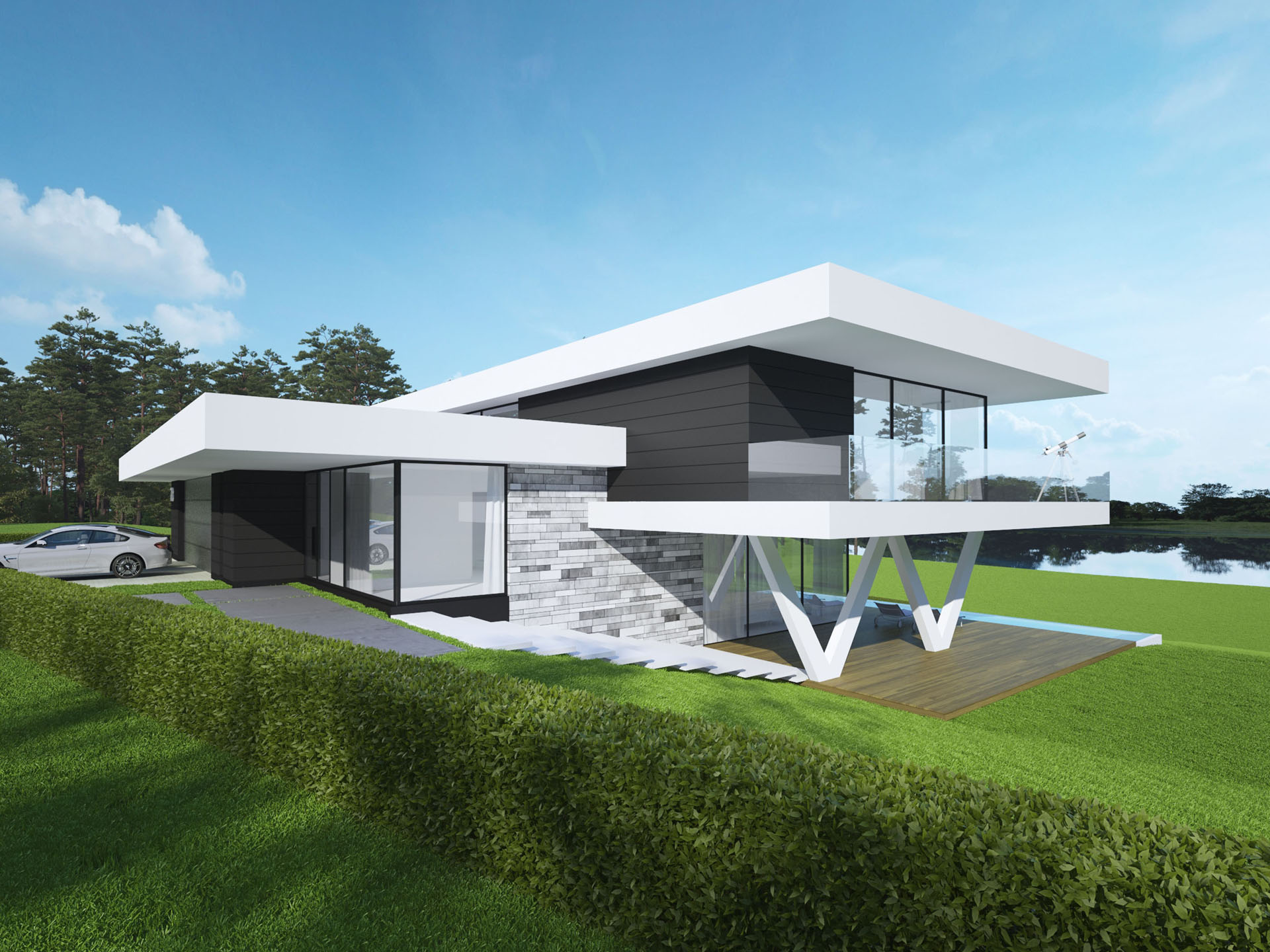 ДОМ НА БЕРЕГУ ОЗЕРА ARCHLAB