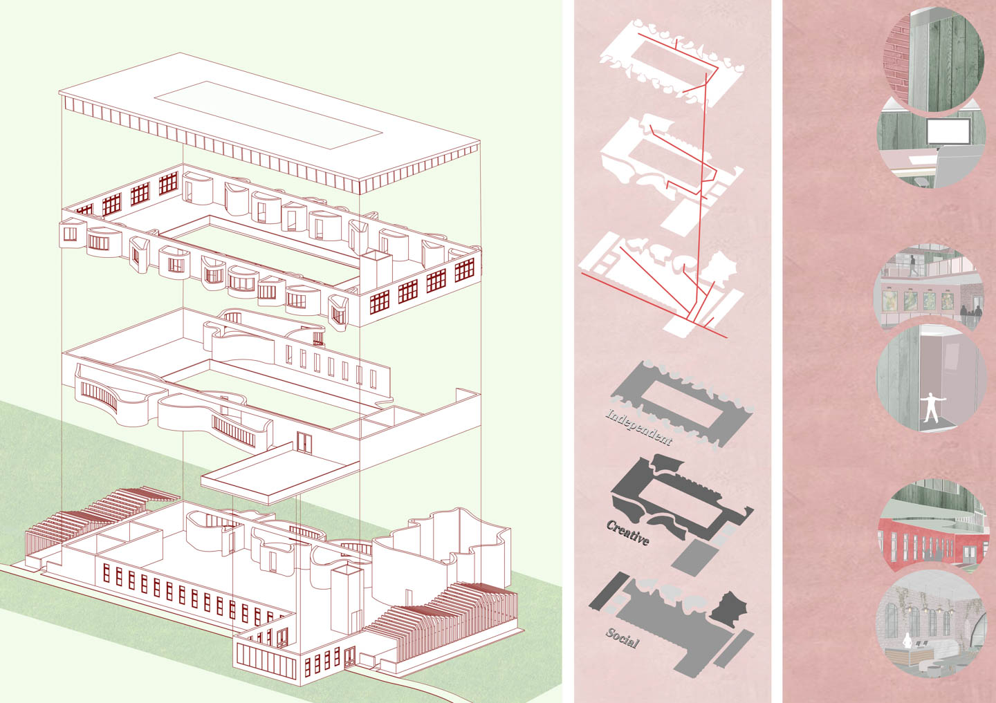 Exploded Axonometric Architecture