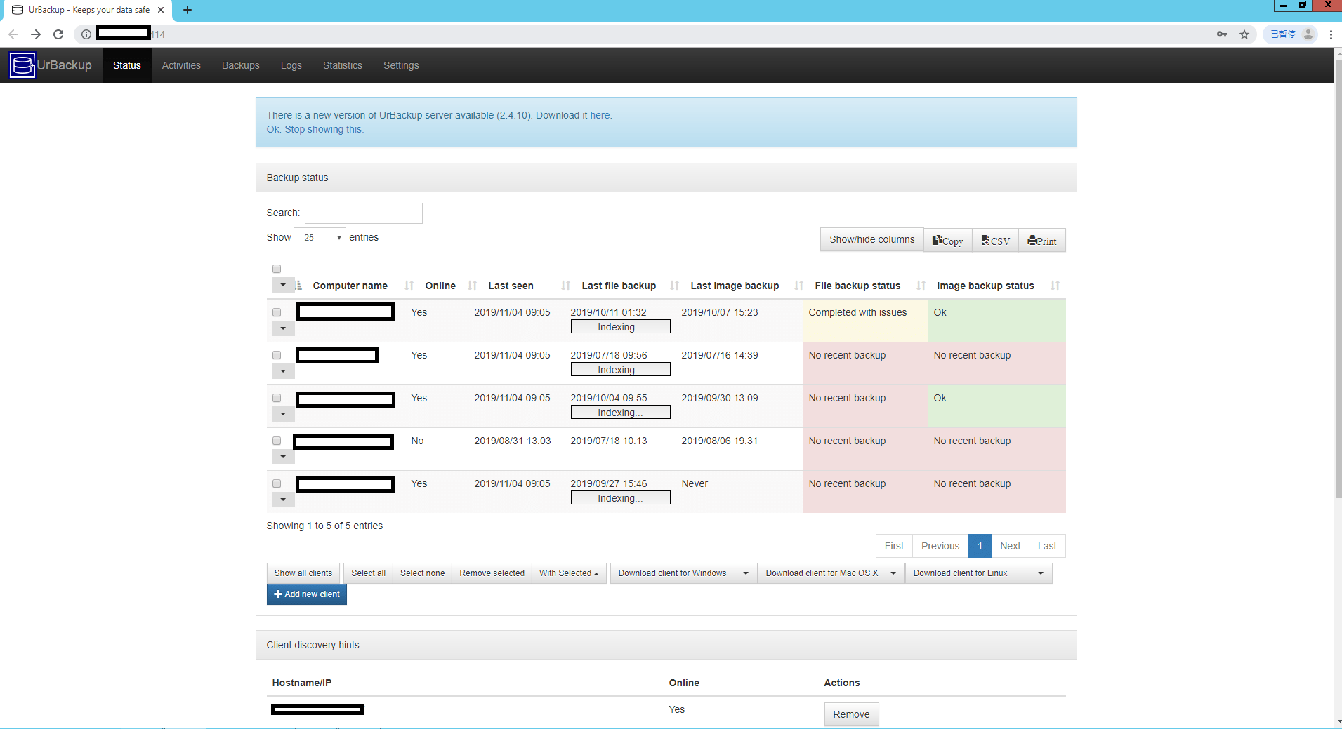 UrBackup Server free backup solution for SMB Archsolution Limited