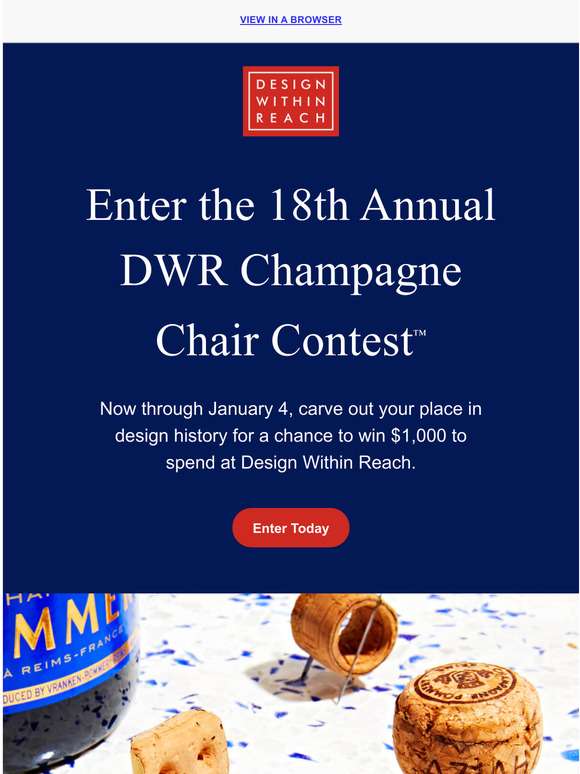 Design Within Reach’s 18th Annual Champagne Chair Contest ArchUp