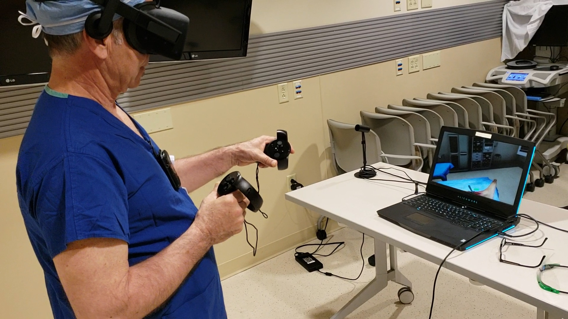 VR in a sim lab for education and training Arch Virtual VR Training