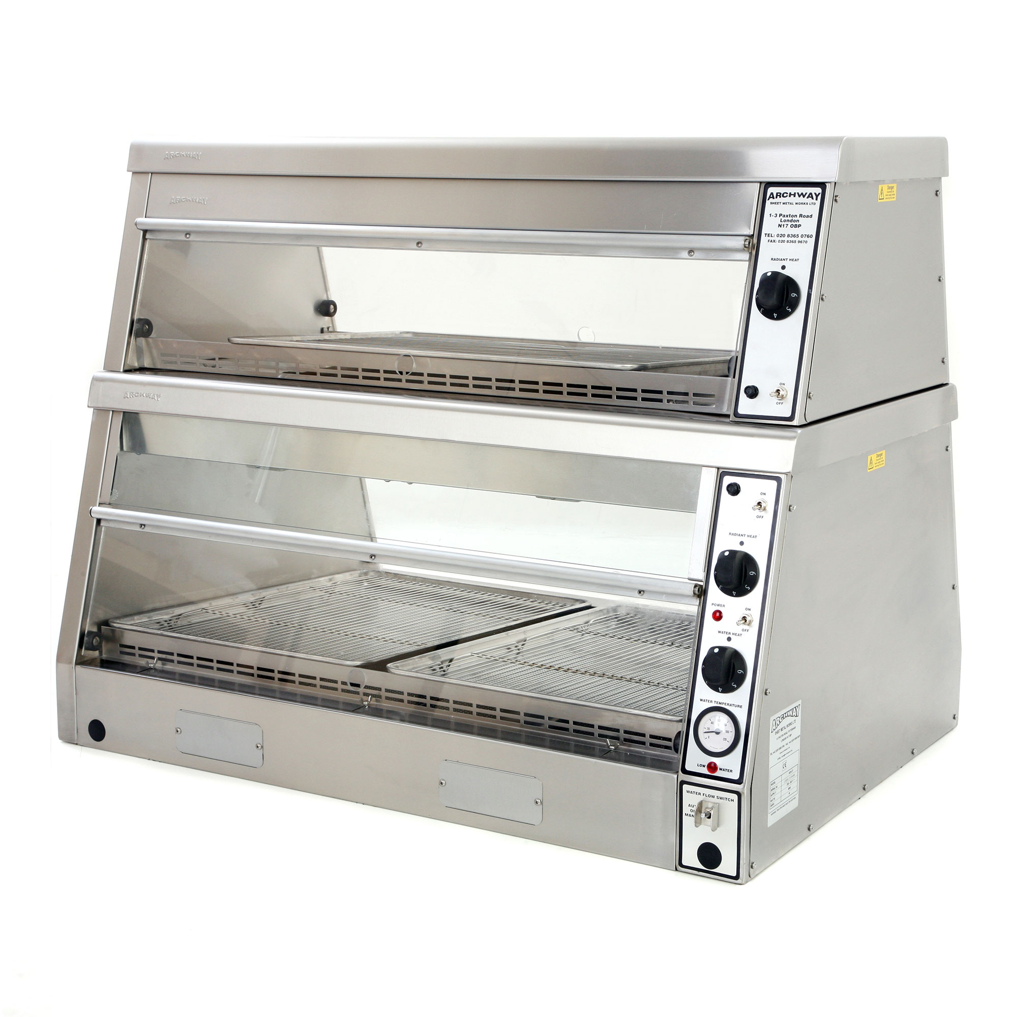 Heated Chicken Display 3 Pans / 2 Tier Archway Sheet Metal Works