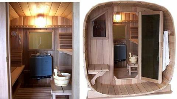 Gartensauna mit Holzofen für das Wohlbefinden!