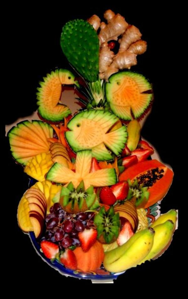 Exotisches Obst als moderne und interessante Dekoration!
