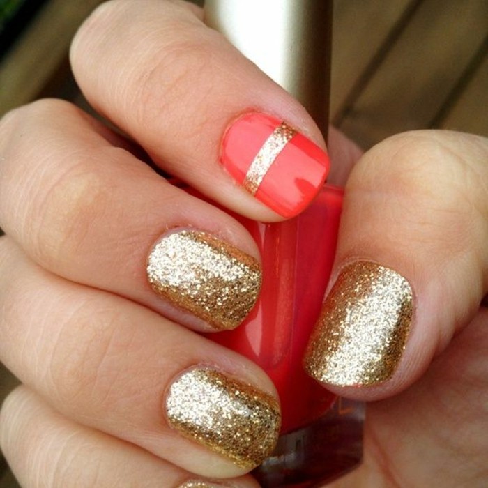 Fantastische Nageldesigns mit Glitzer Nagellack