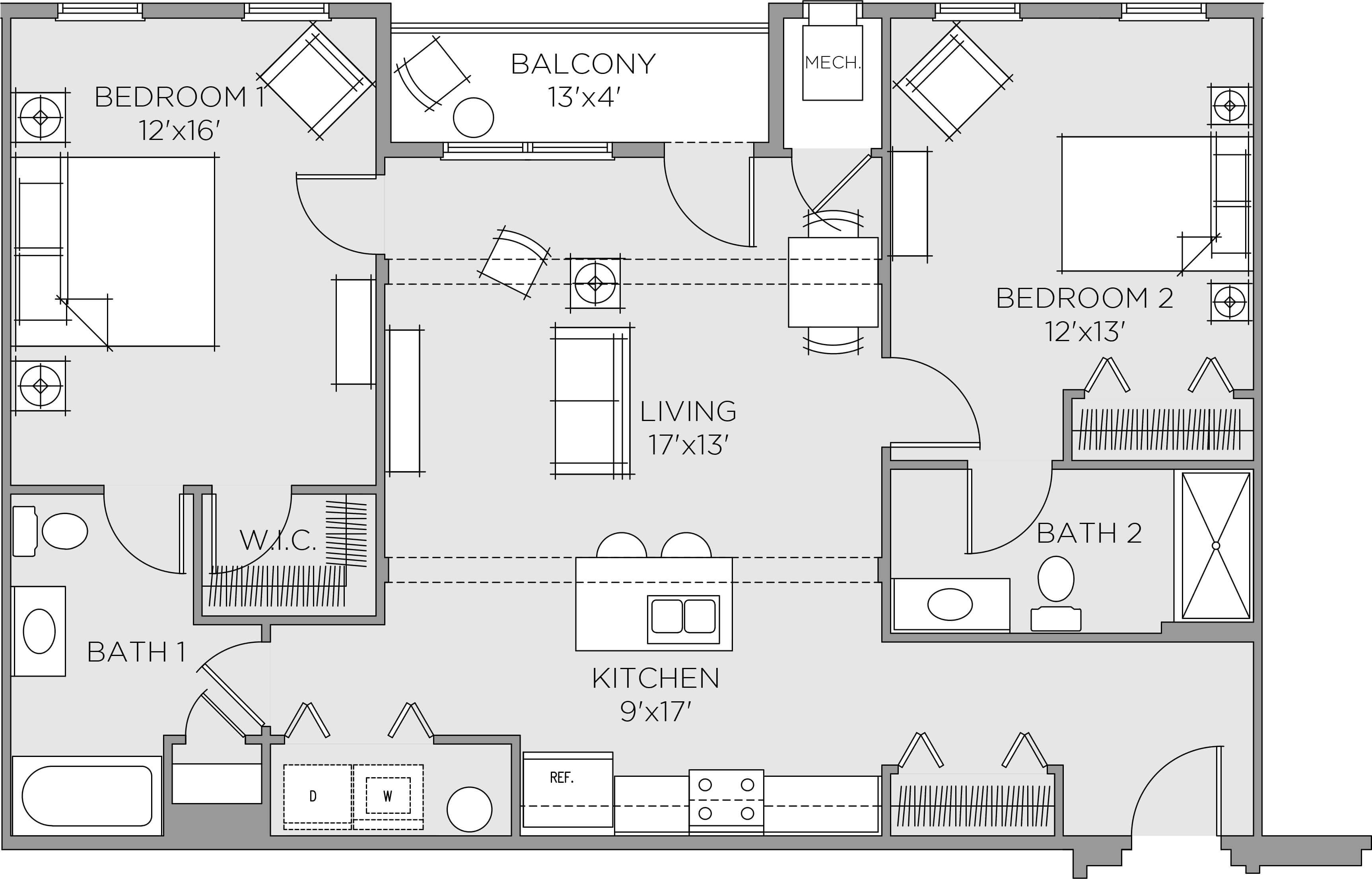 Arcona Strand 2 Bedroom Apartments 1 Bedroom Apartments