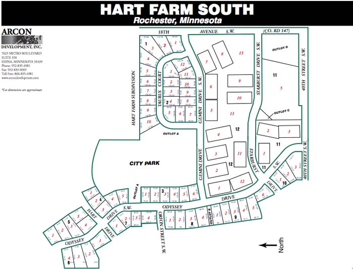 Arcon Development Hart Farm South Rochester, MN Real Estate