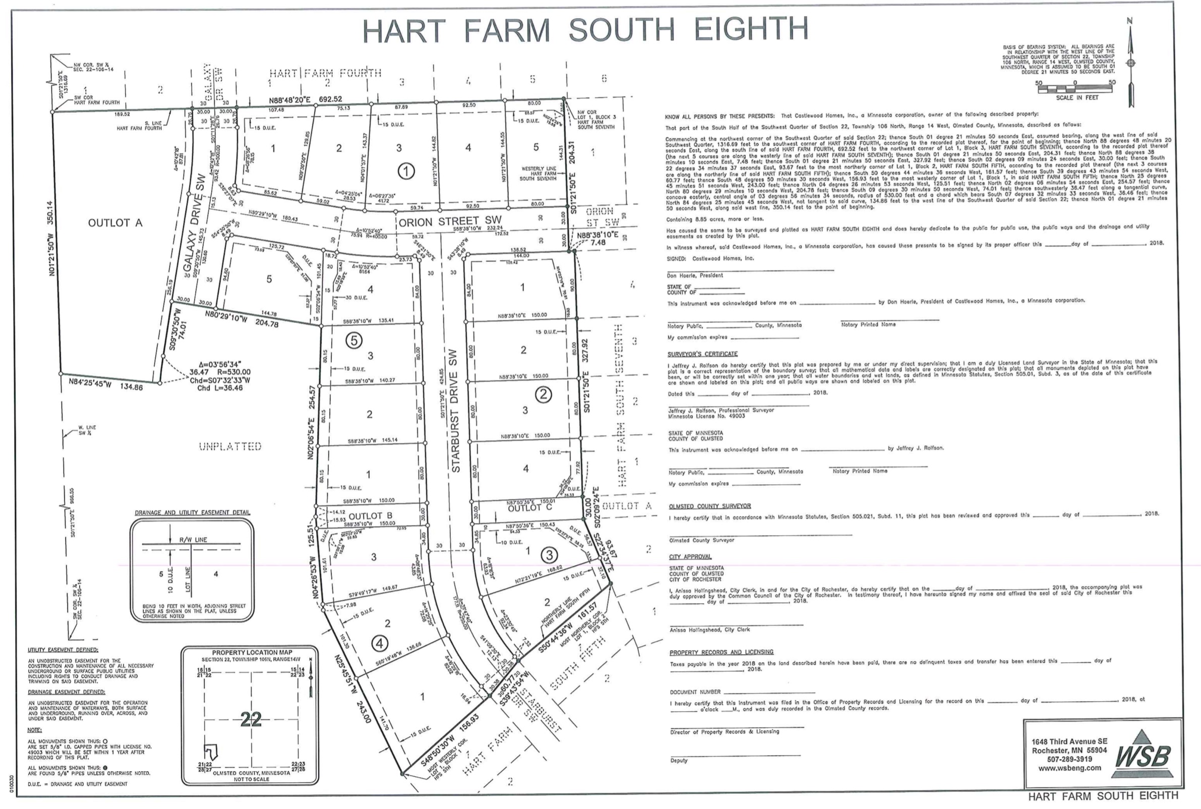 Arcon Development Hart Farm South Eighth Rochester, MN Real