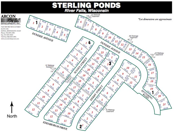 Arcon Development Sterling Ponds River Falls, WI Real Estate