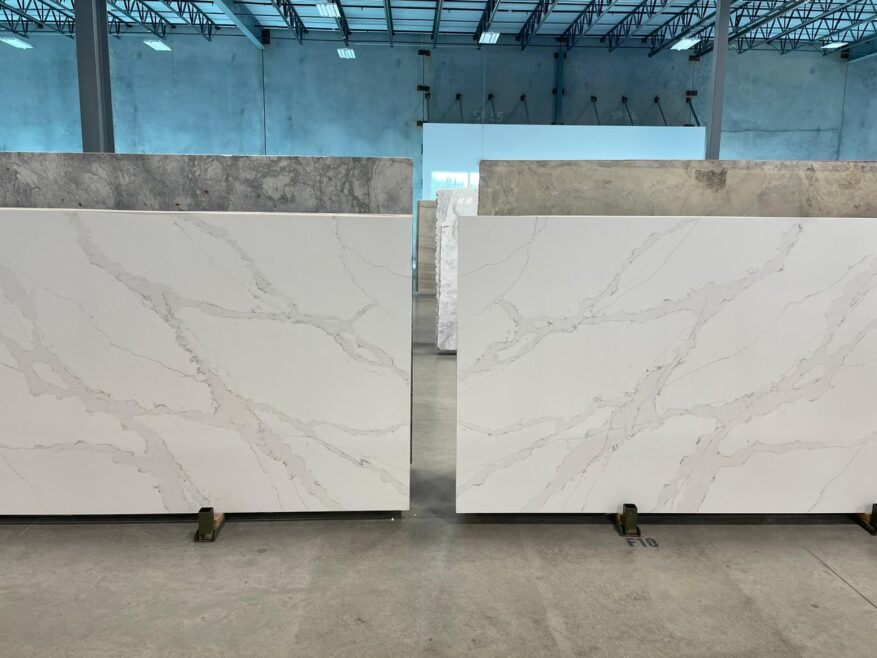 Stella (Bookmatched) MetroQuartz Soft Wide Grey Veins