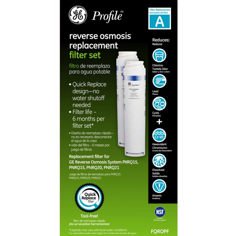 GE FQROPF Replacement Reverse Osmosis Filter Set "A"