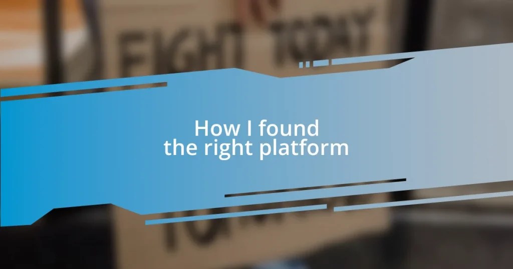 How I found the right platform 20 Trivia Questions & Answers