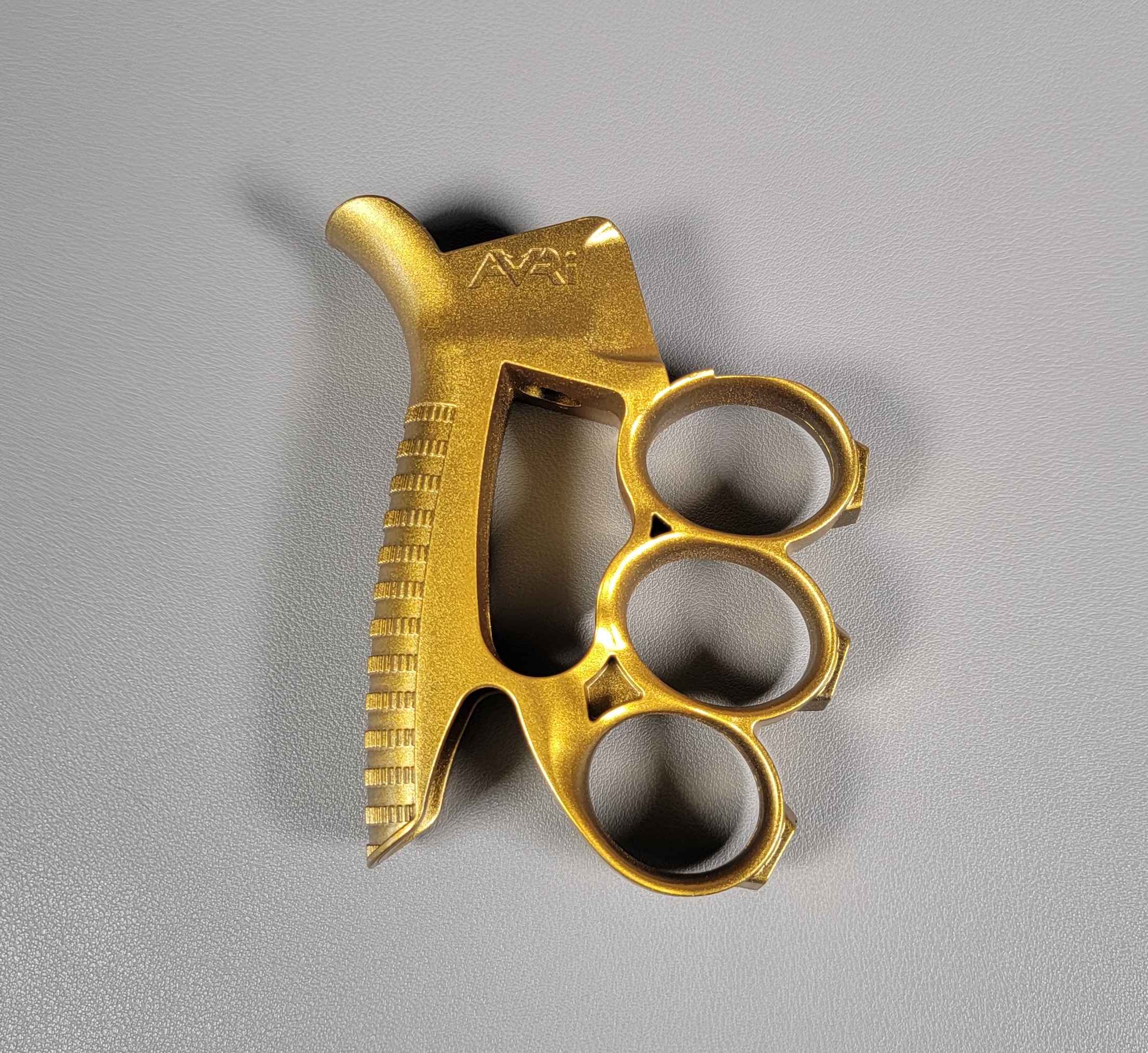 Brass Colored AVRI Knuckle Grip for AR15 ARDADDY