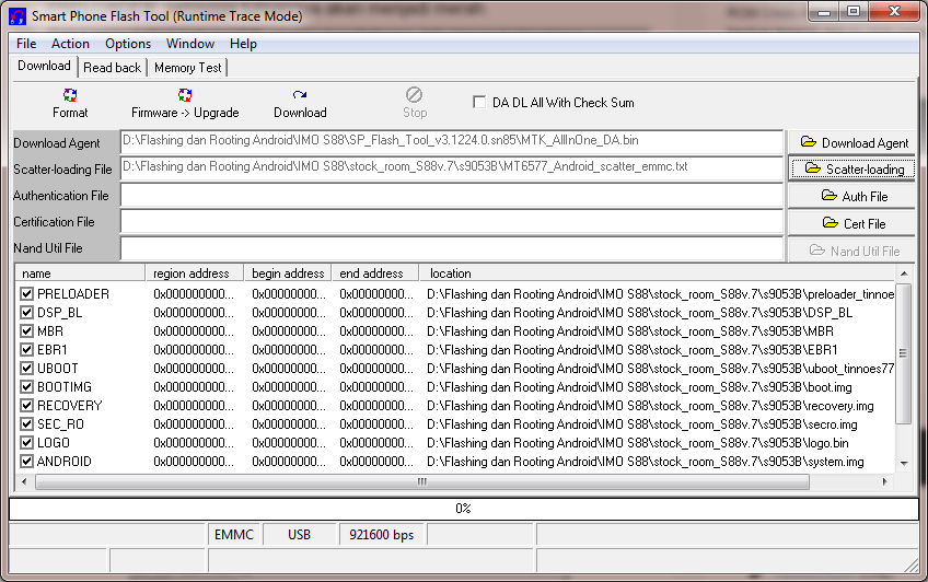 Cara Flashing Stock ROM IMO Discovery S88