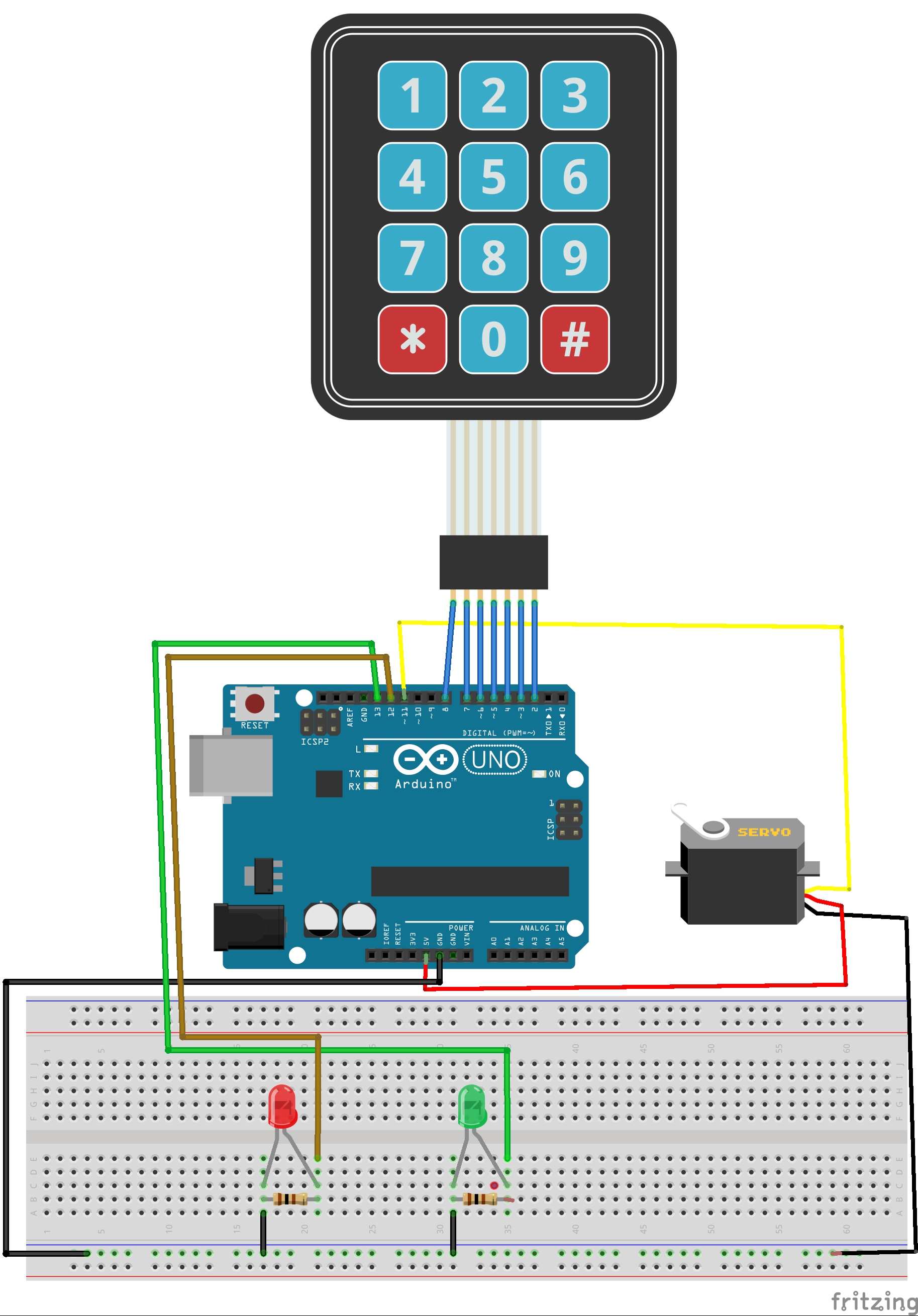How To Set Up A Keypad On An Arduino Circuit Basics Arduino Circuit