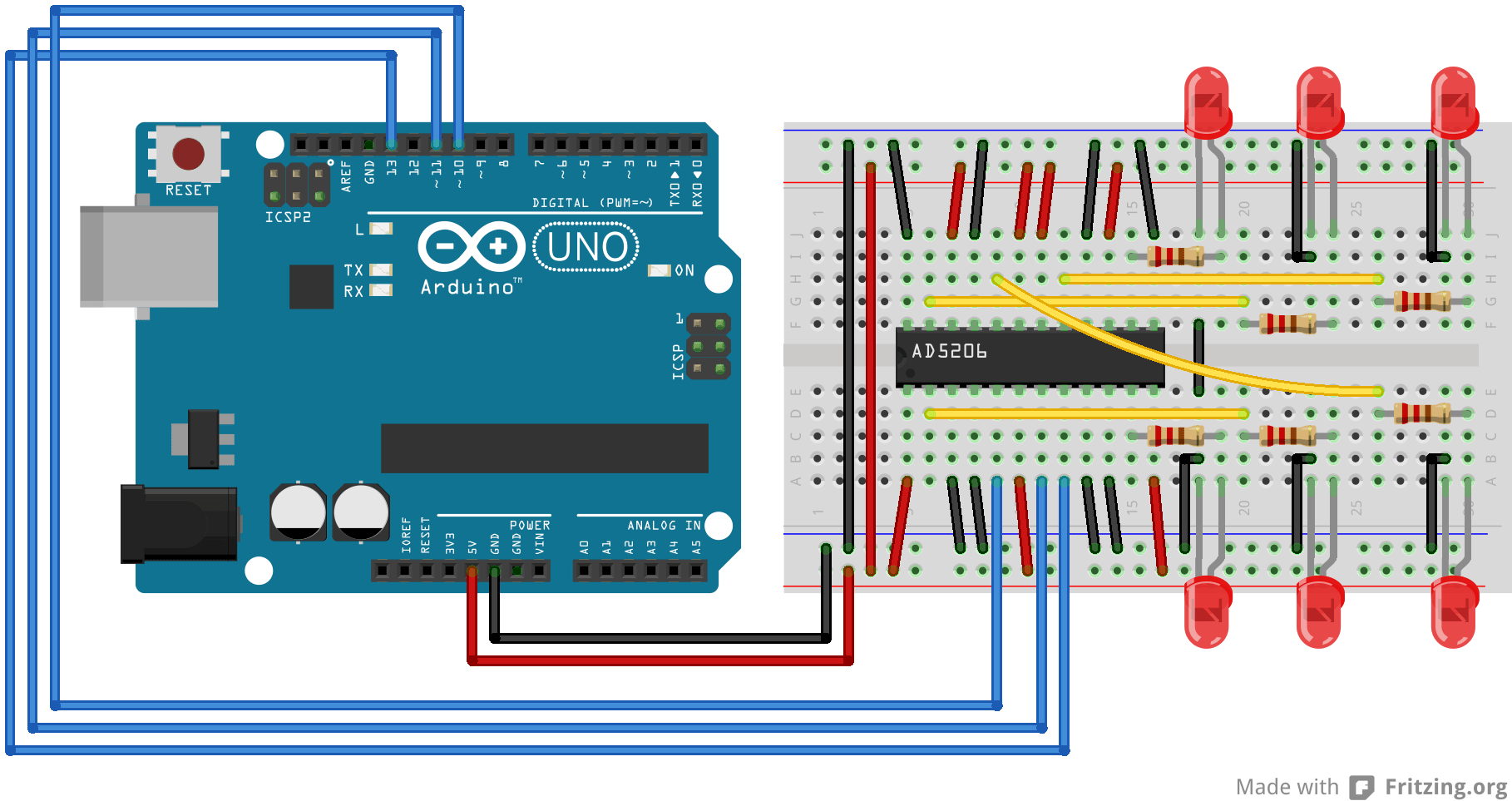 Controlling a Digital Potentiometer Using SPI (broken picture)