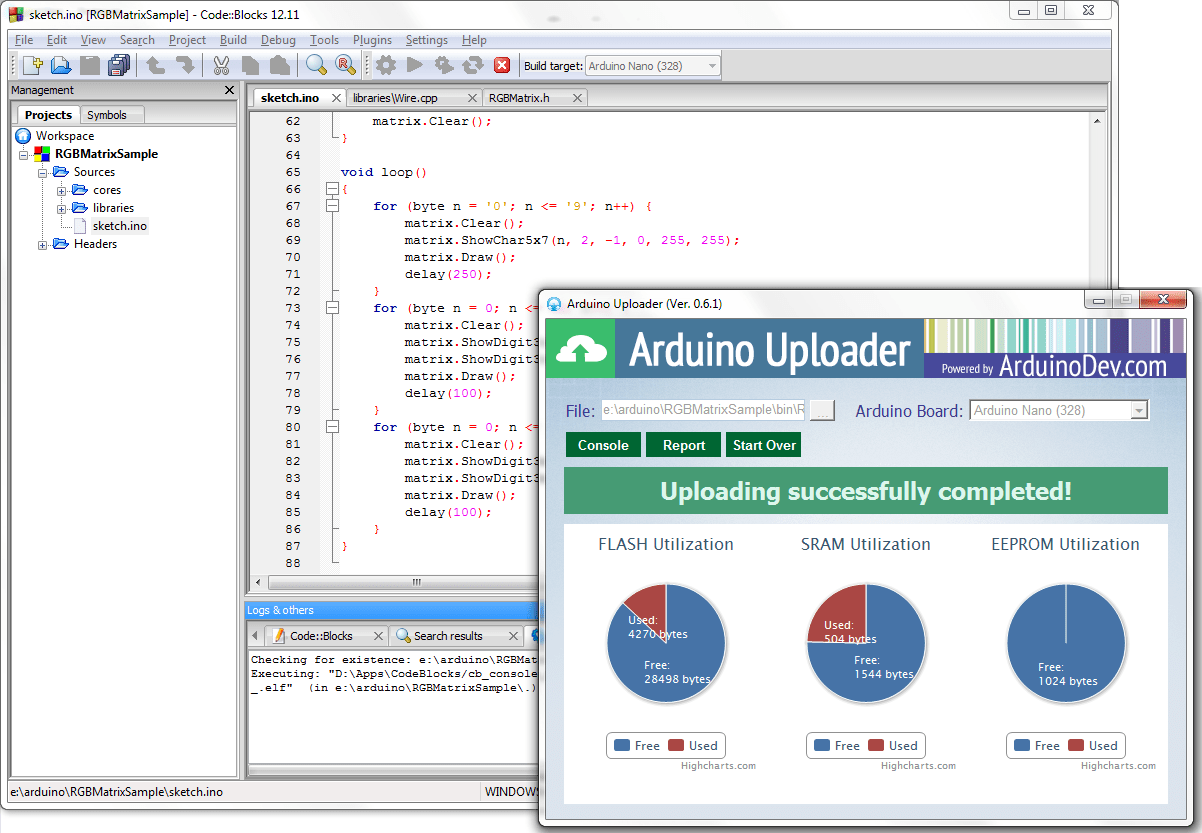 CodeBlocks Arduino IDE