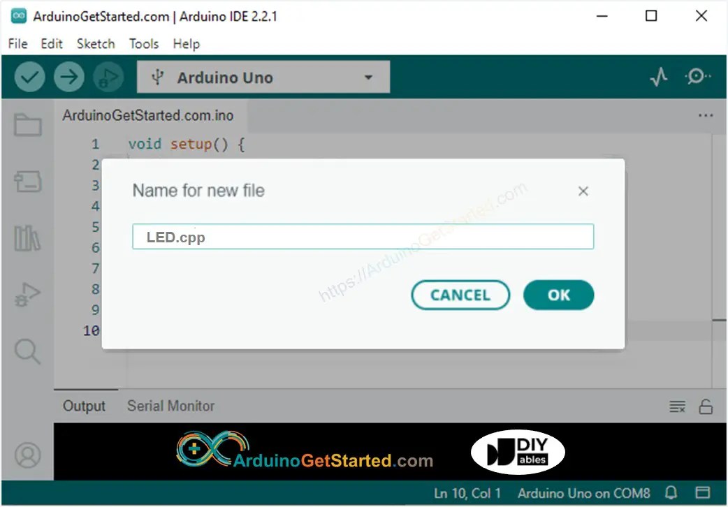 How to create Class and Object on Arduino IDE Arduino FAQs