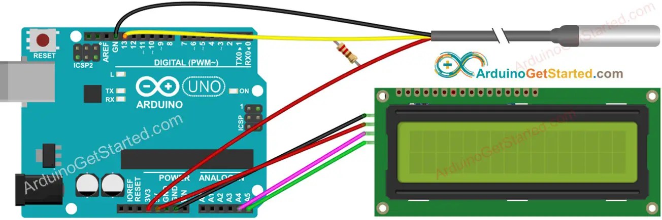 Arduino Temperature Sensor Lcd Tutorial