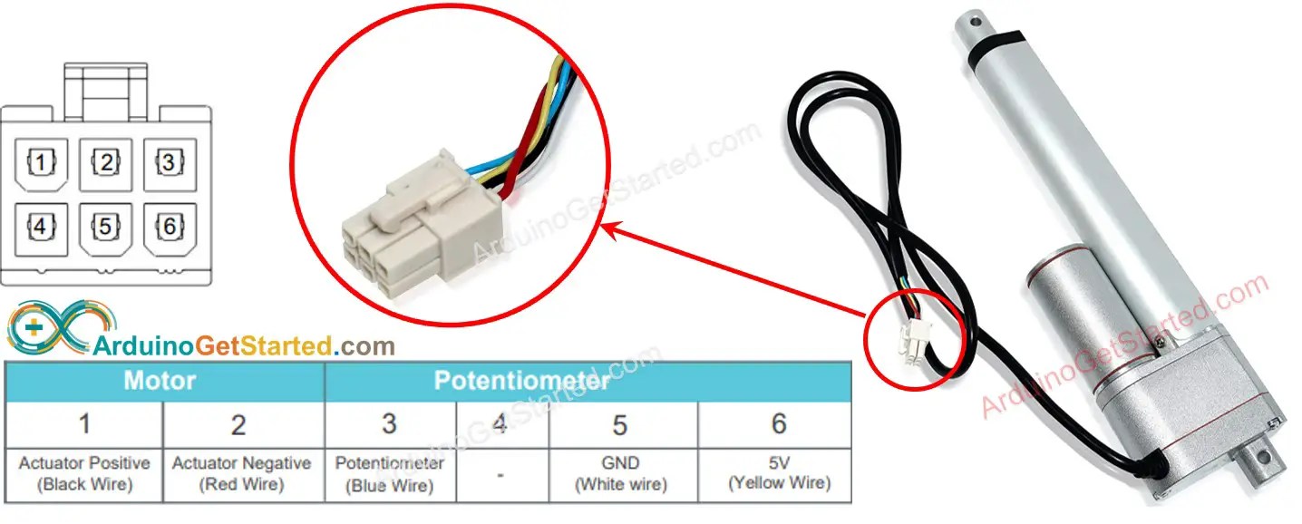 Arduino Actuator with Feedback Arduino Tutorial