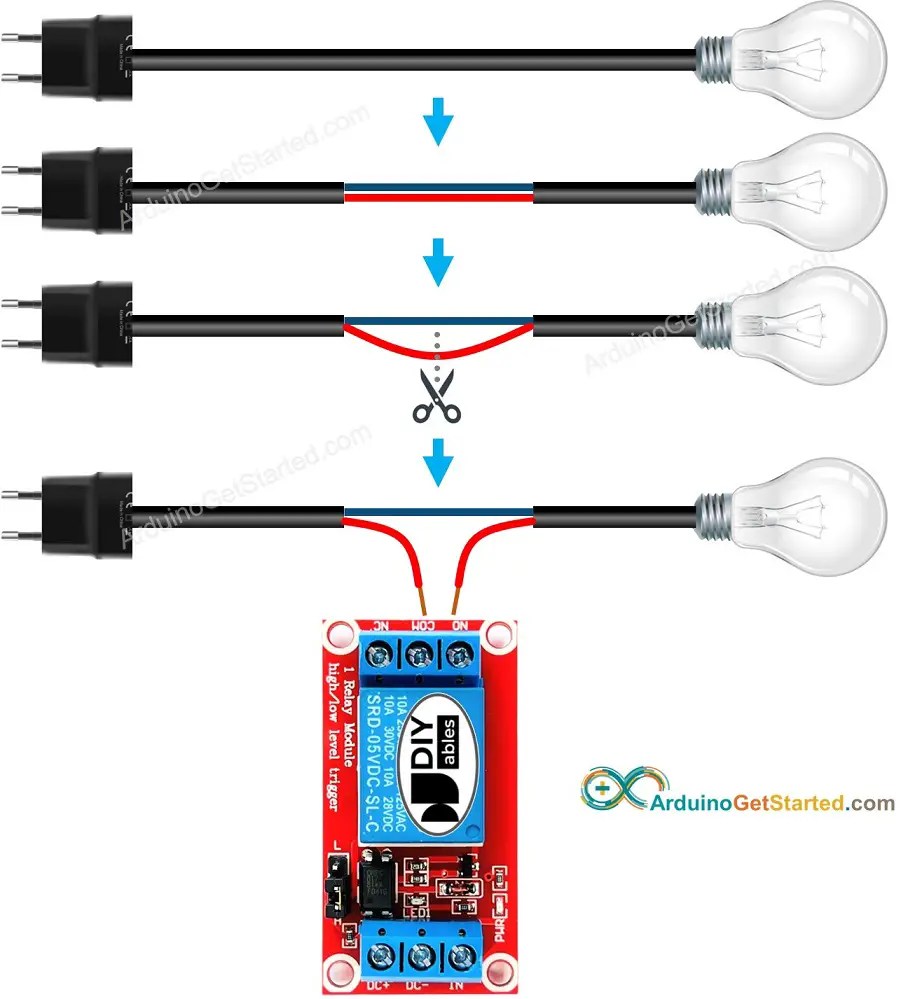 Arduino Relay Wiring Diagram - Circuit Diagram