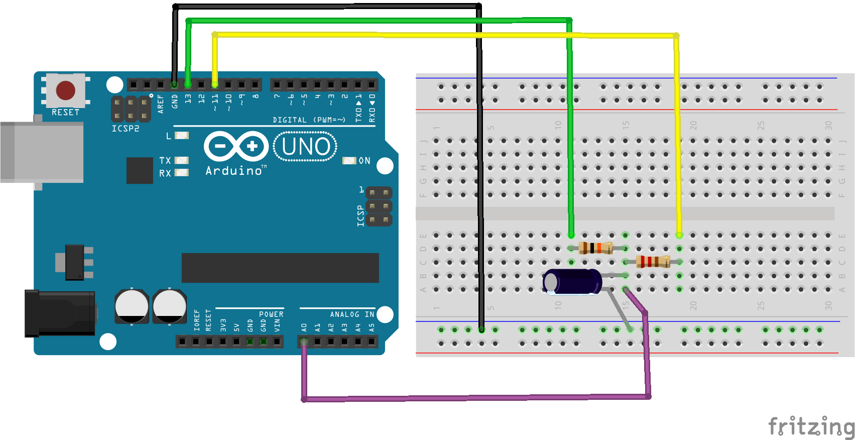 Arduino capacitance meter Arduino Learning