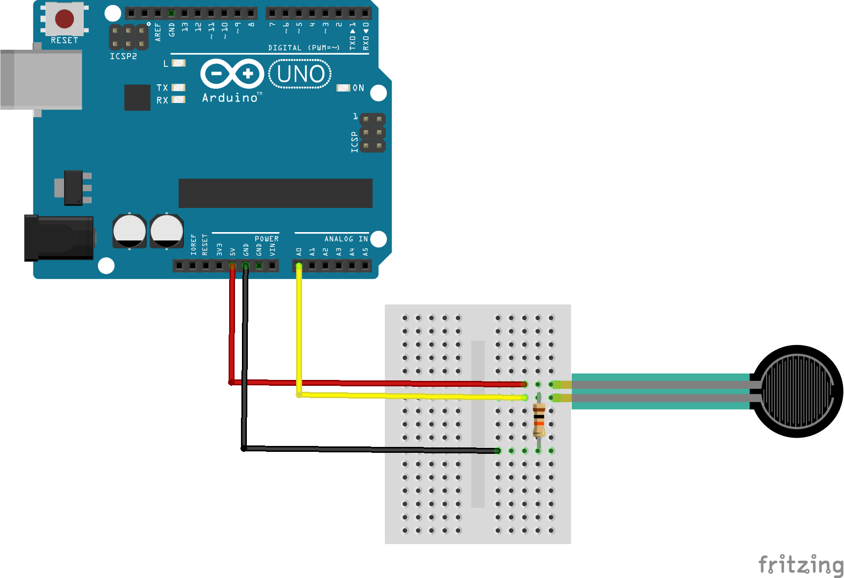 force sensitive resistor example Arduino Learning
