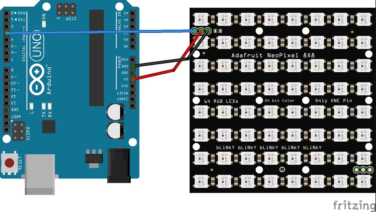 WS2812 8x8 64 LED Matrix Arduino examples Arduino Learning
