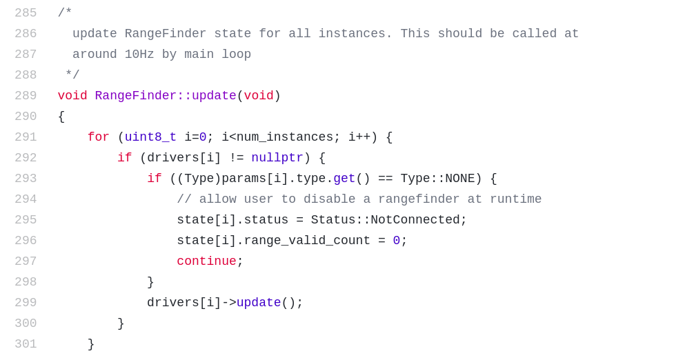 Sensor Drivers — Dev documentation