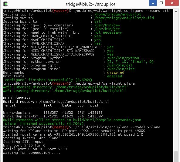 Using SITL with XPlane 10 — Dev documentation