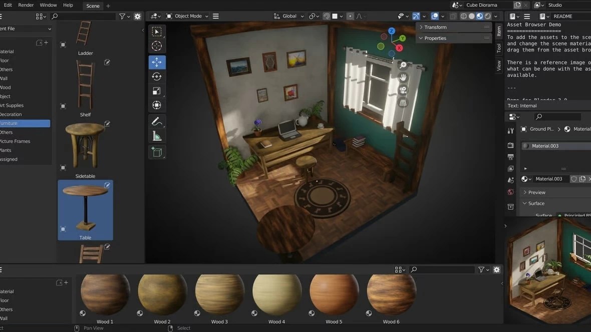 Blender Free Rendering Software Área Visual