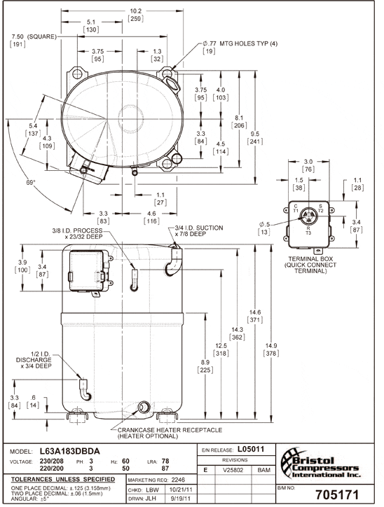 Compressor hermetic piston L63A183DBD Bristol Area Compressor hermetic piston L63A183DBD Bristol Area
