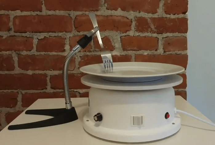 user adversary: machine with fork and plate