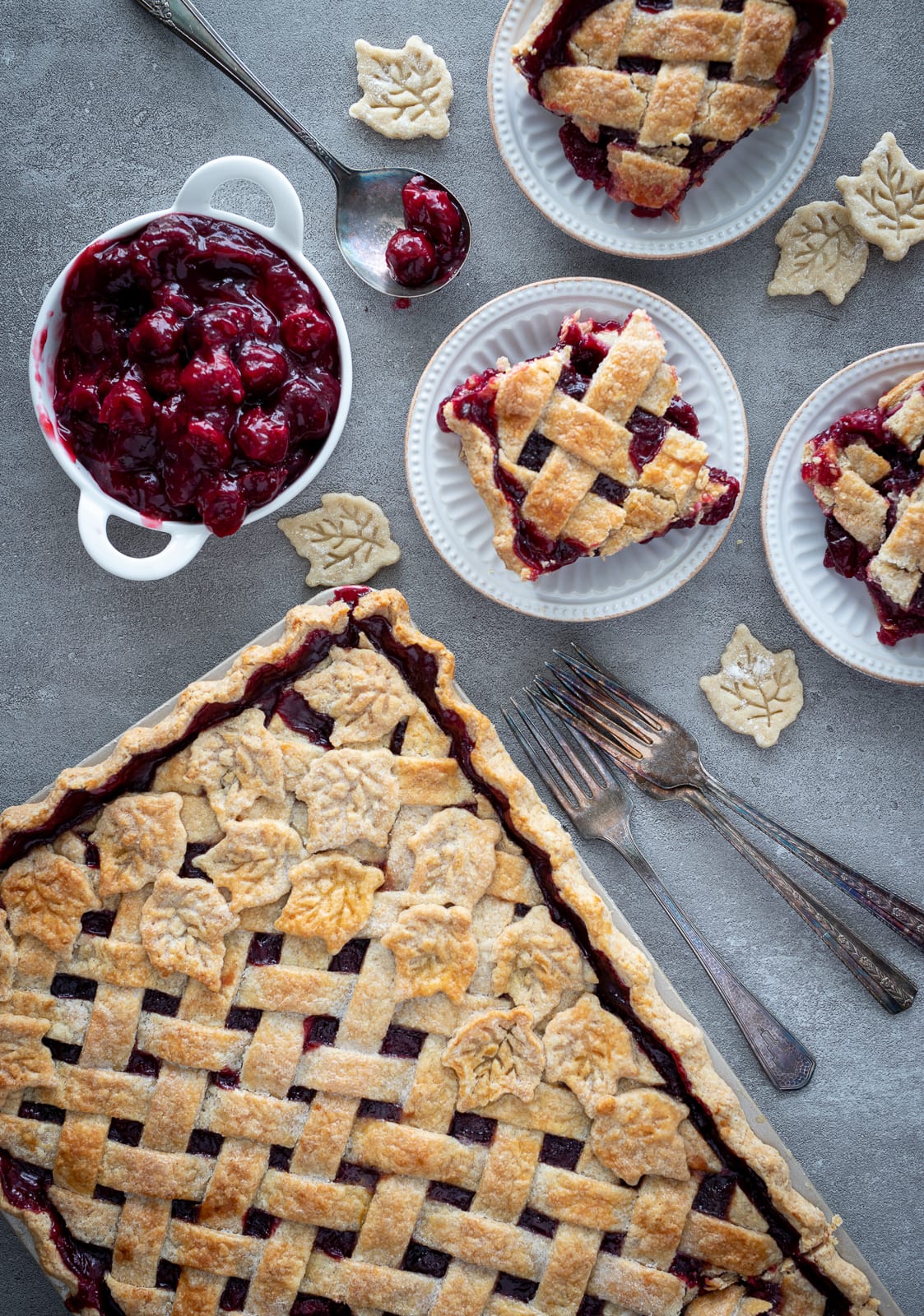Beautiful Cherry Slab Pie Making a Cherry pie from scratch