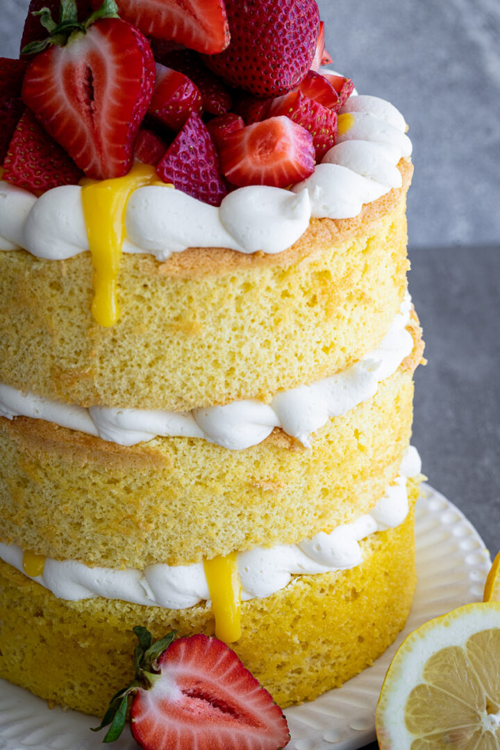 Lemon Chiffon Layer Cake A Red Spatula