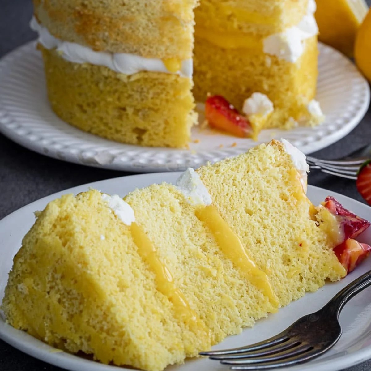 Lemon Chiffon Layer Cake A Red Spatula