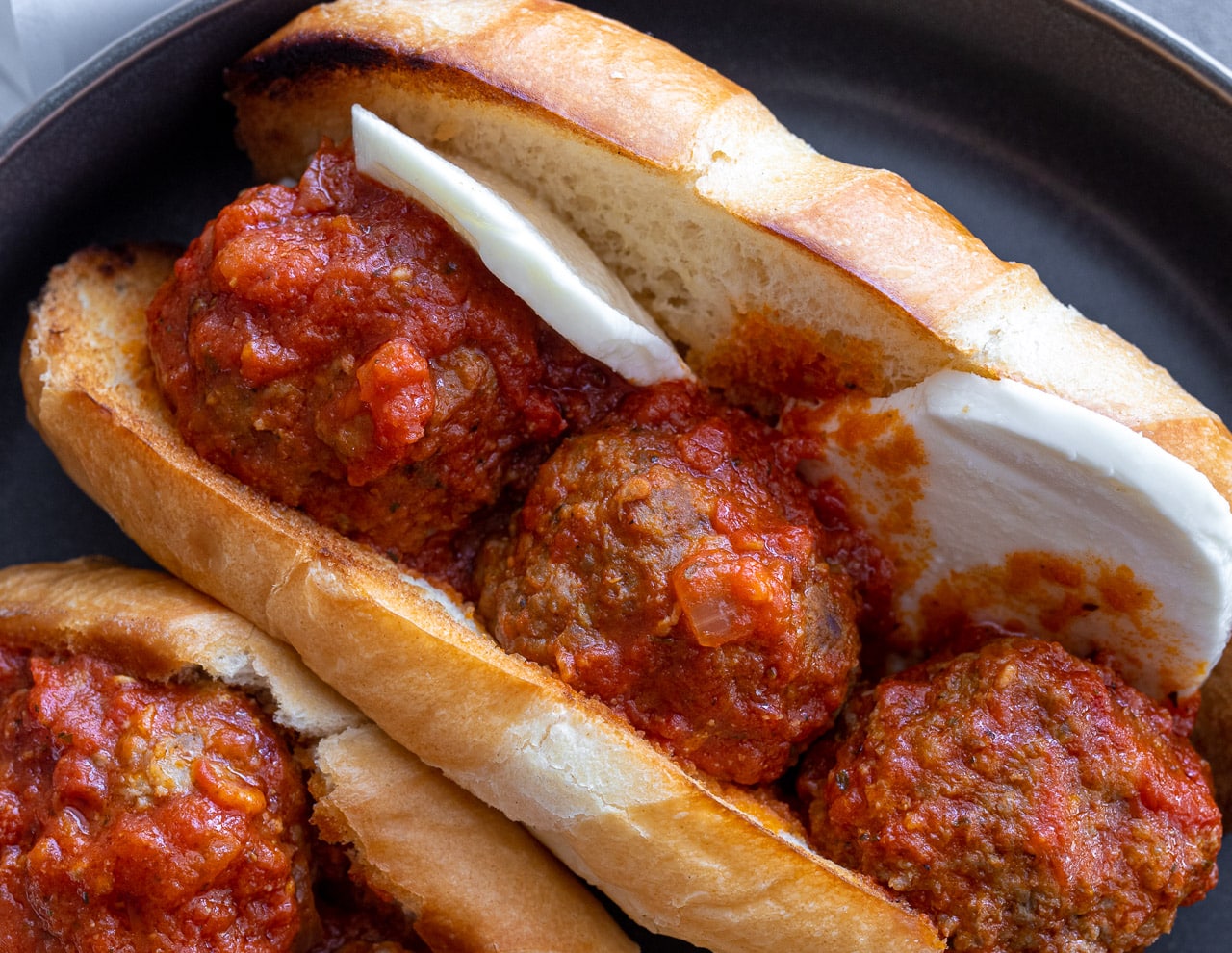 Hearty Meatball Sub Sandwich A Red Spatula