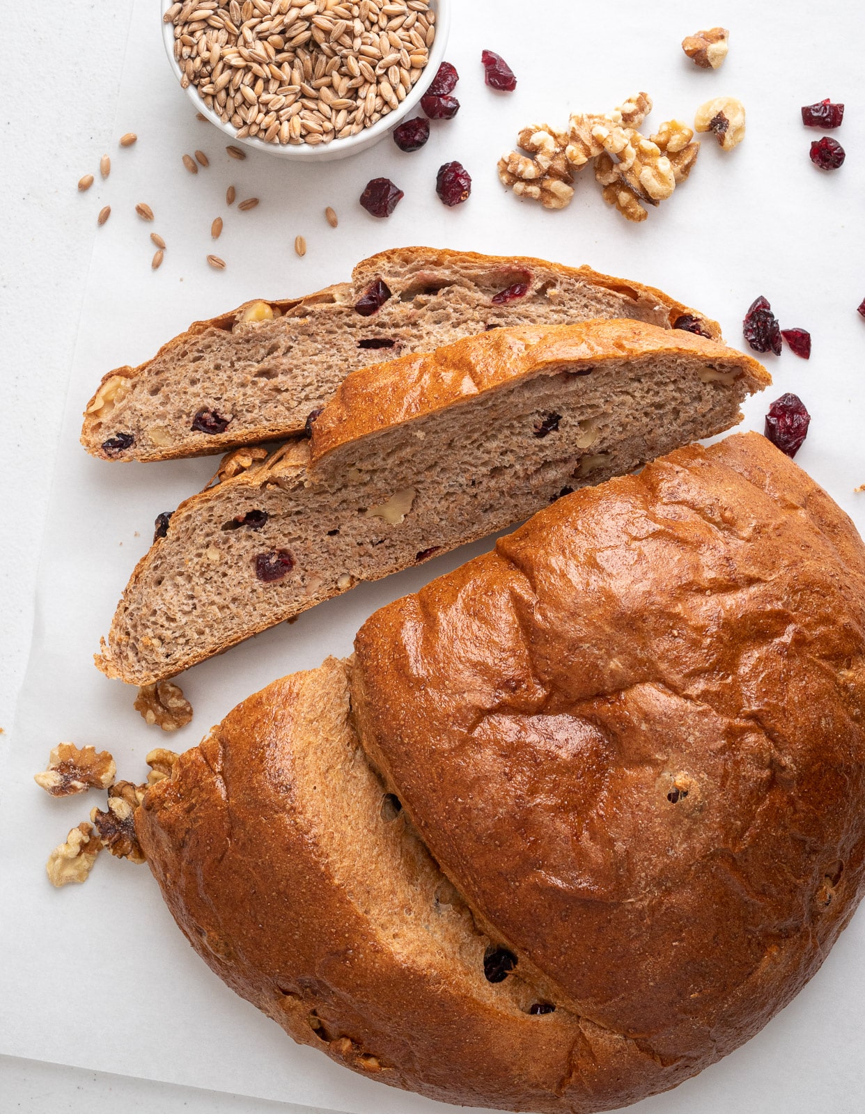 Cranberry Walnut Whole Wheat Bread A Red Spatula