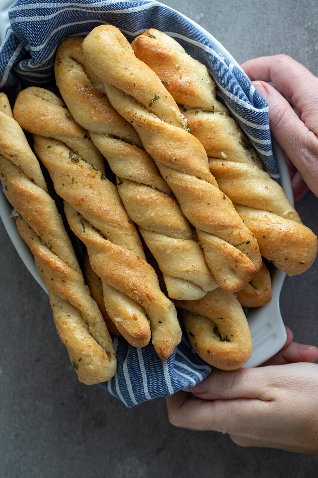 Garlic Parmesan Twists A Red Spatula