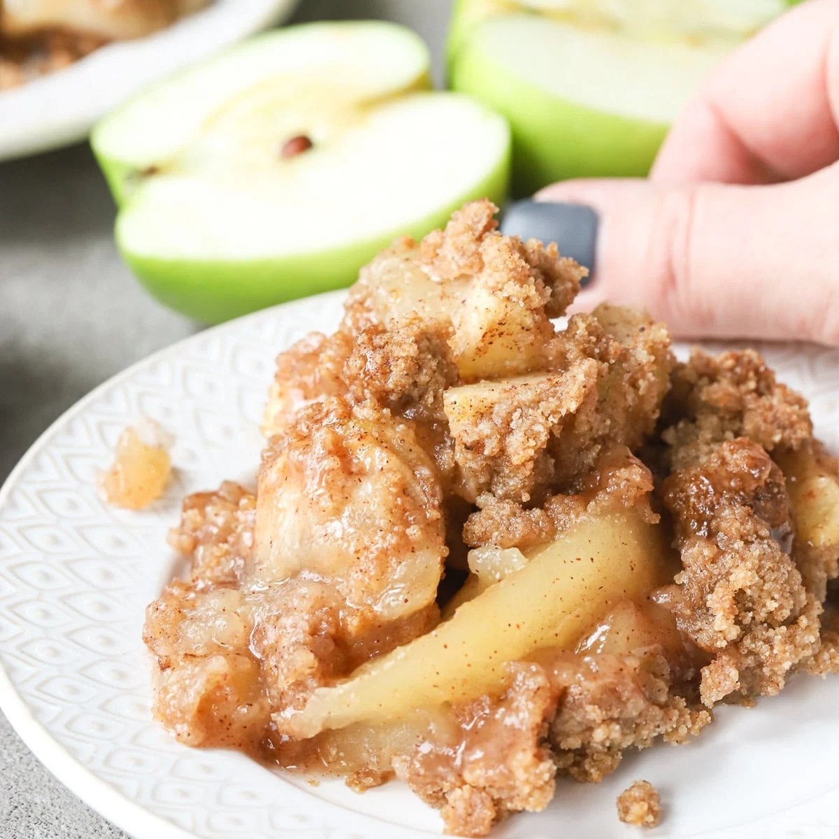 Apple Crisp Recipe Without Oatmeal A Red Spatula