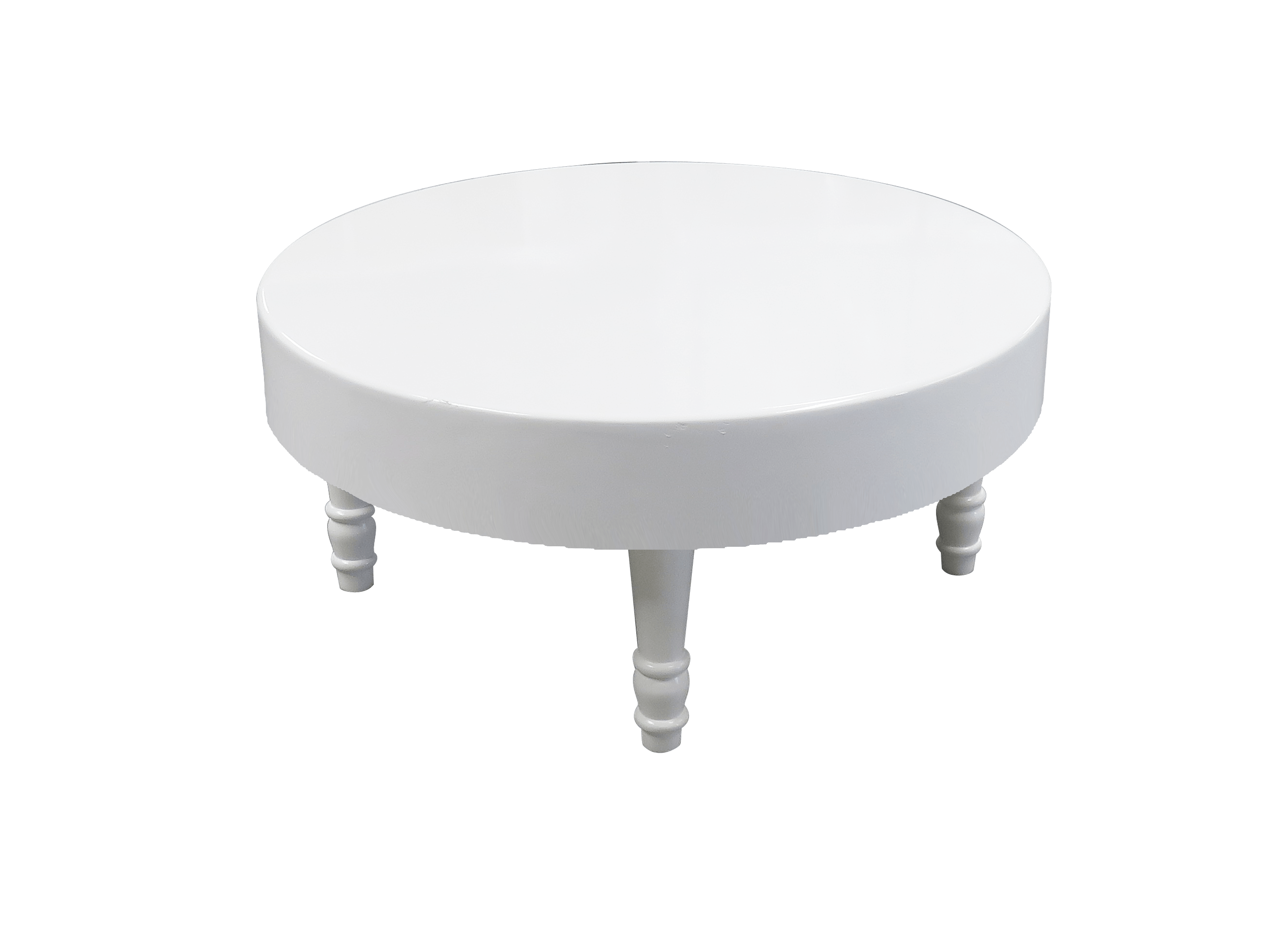 Avalon Round White Coffee Table is available for rent or sale in Dubai