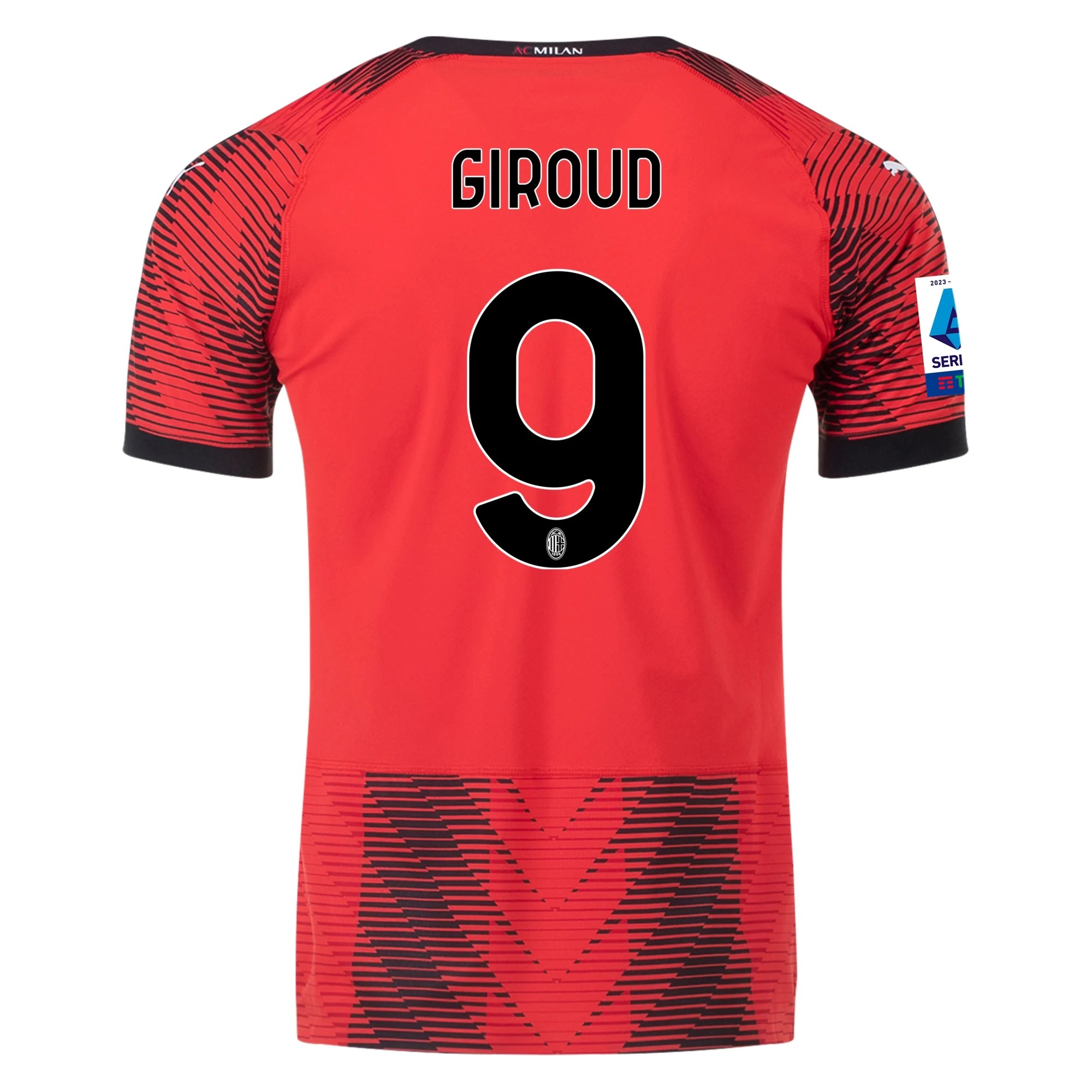 Olivier Giroud AC Milan 23/24 Authentic Home Jersey by PUMA Arena Jerseys