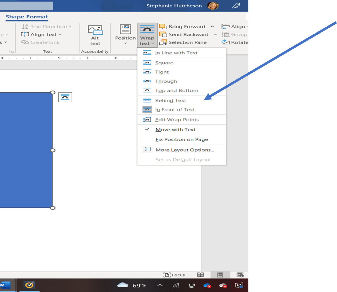 Use Different Color Pages in Word Document Arena Training