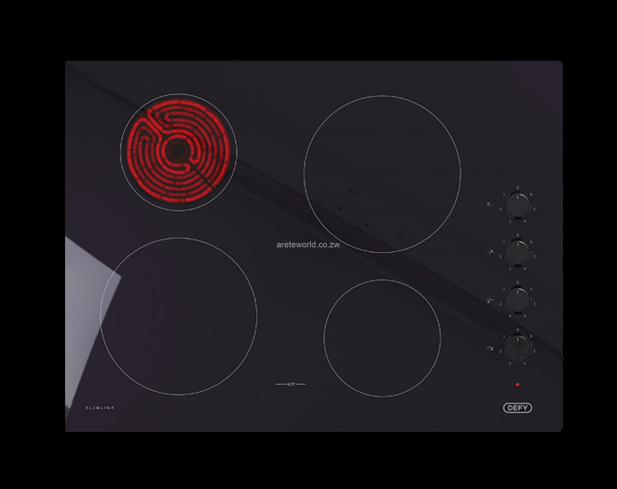 Defy Ceramic Hob 700mm With Knobs Arete World