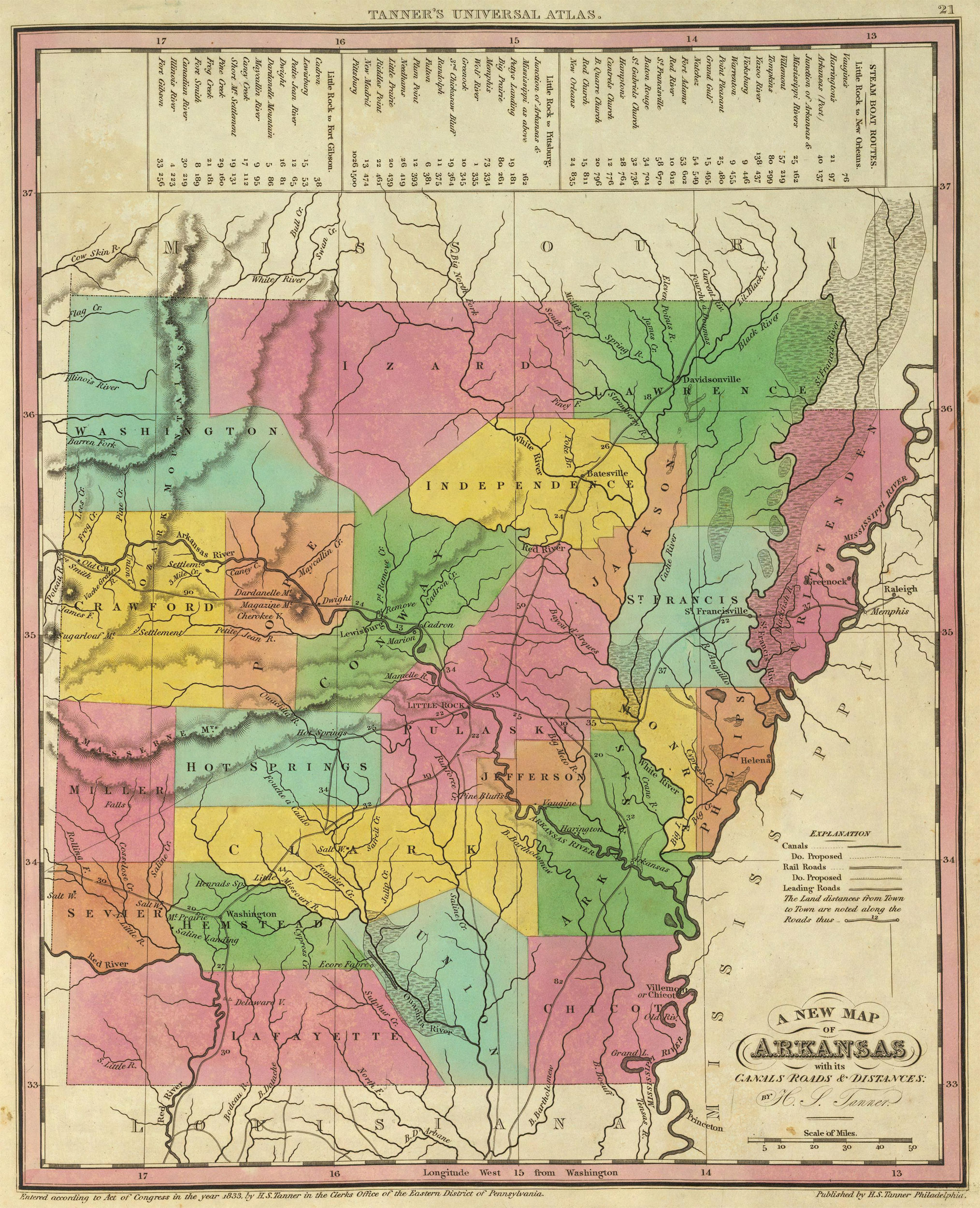 Ashley County Map Index